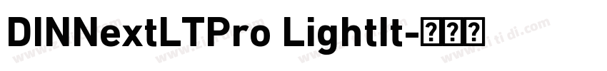 DINNextLTPro LightIt字体转换